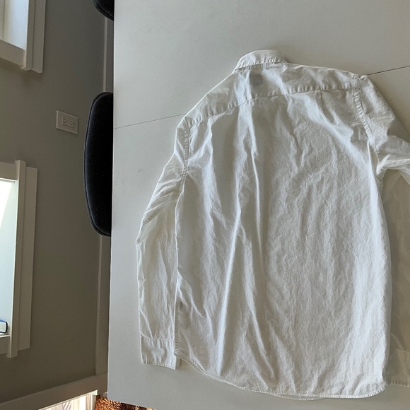 J. Crew - button down dress shirt - large white slim fit - Picture 4 of 4